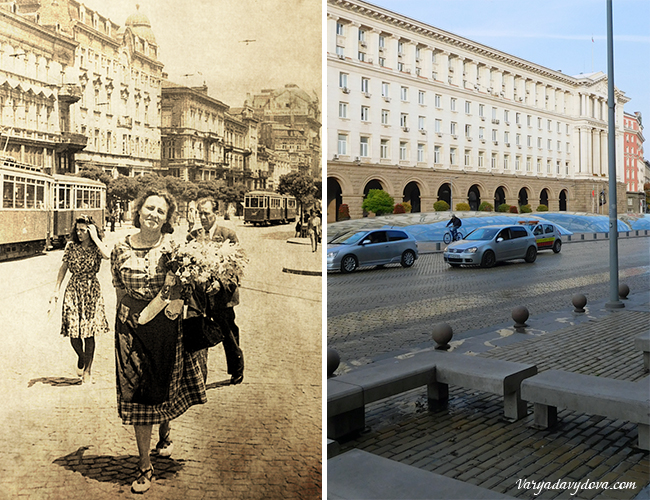 Бульвар Дондуков в Софии (Болгария) - Старое и новое