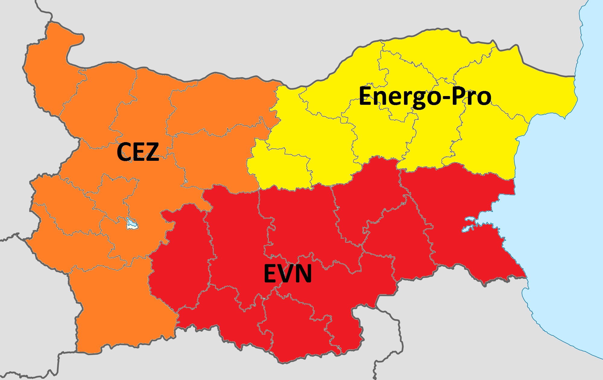 Электричество в Болгарии
